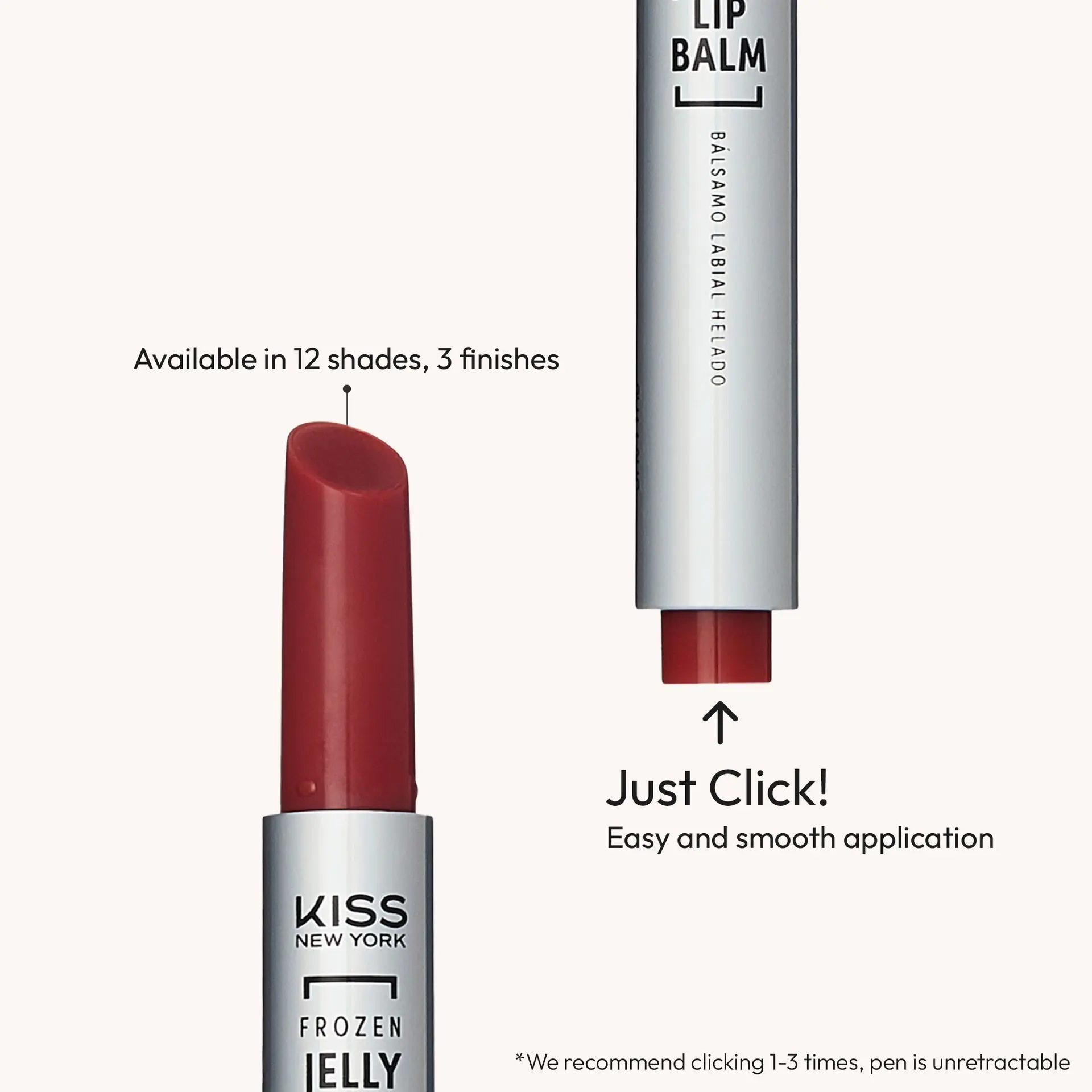 Kiss New York Frozen Jelly Lip Balm Pen - High Shine Lip Gloss for Sheer Tint - Image 41