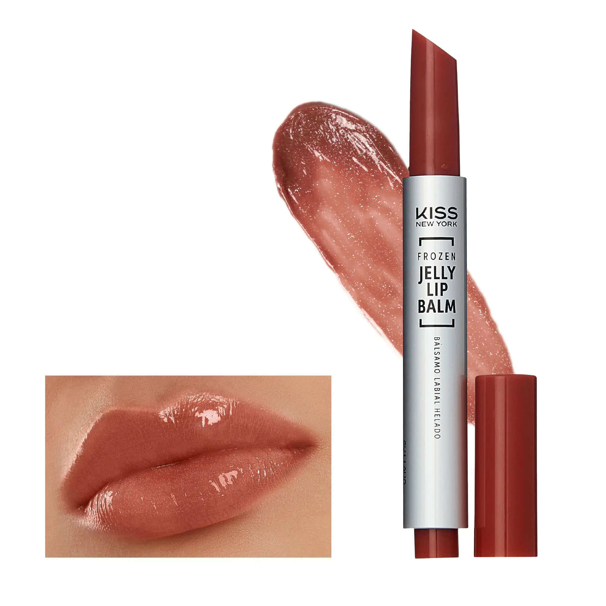 Kiss New York Frozen Jelly Lip Balm Pen - High Shine Lip Gloss for Sheer Tint - Image 6