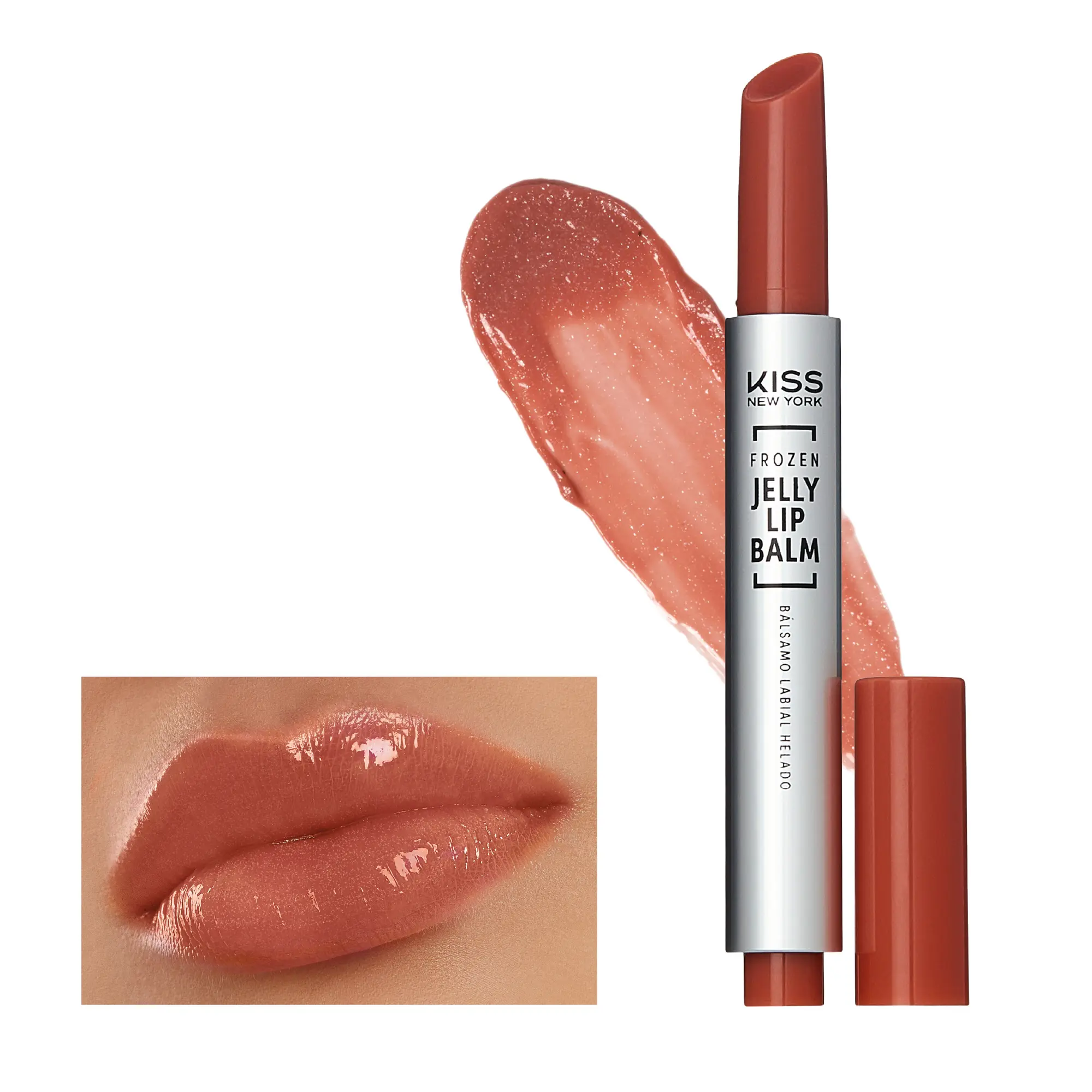 Kiss New York Frozen Jelly Lip Balm Pen - High Shine Lip Gloss for Sheer Tint - Image 7