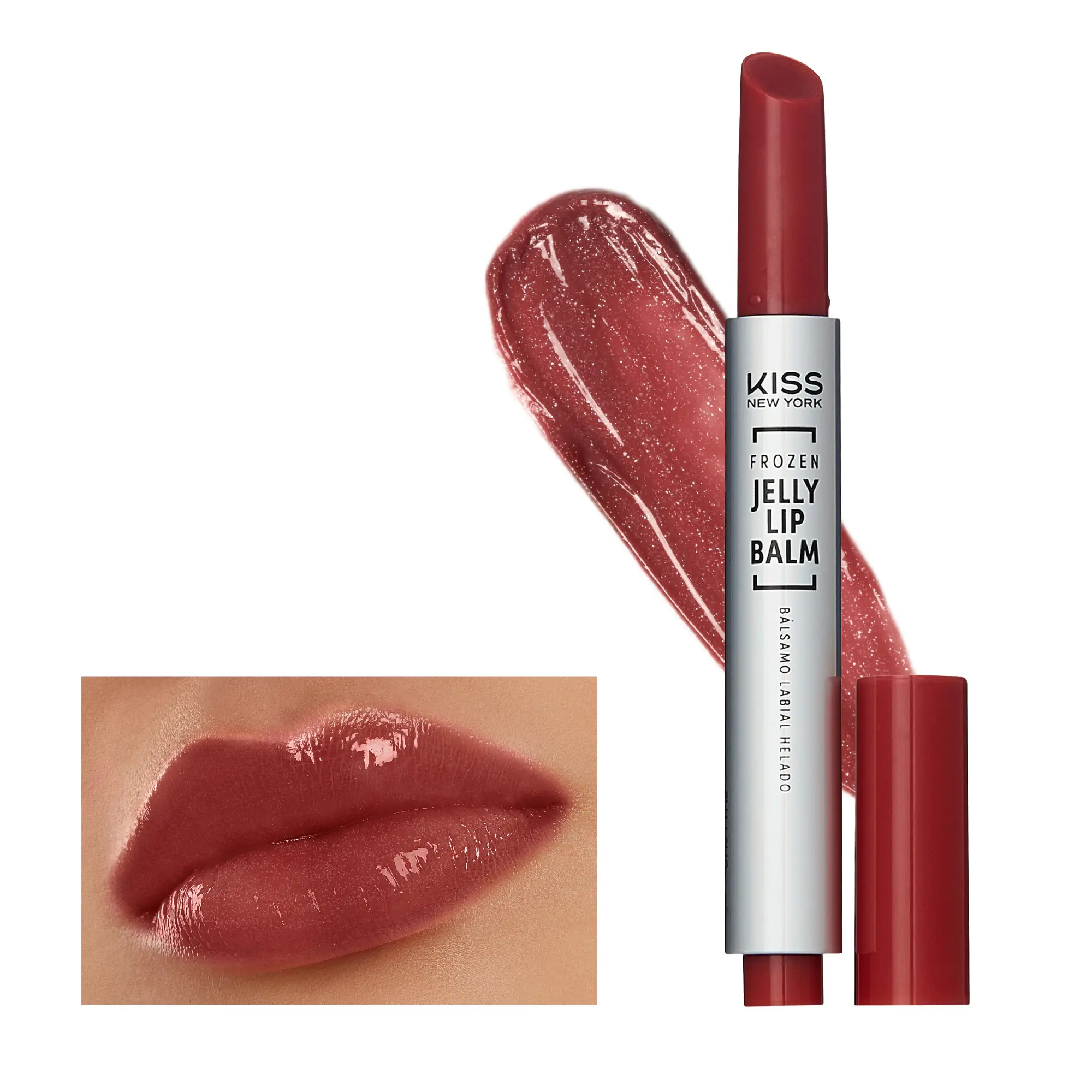 Kiss New York Frozen Jelly Lip Balm Pen - High Shine Lip Gloss for Sheer Tint - Image 8