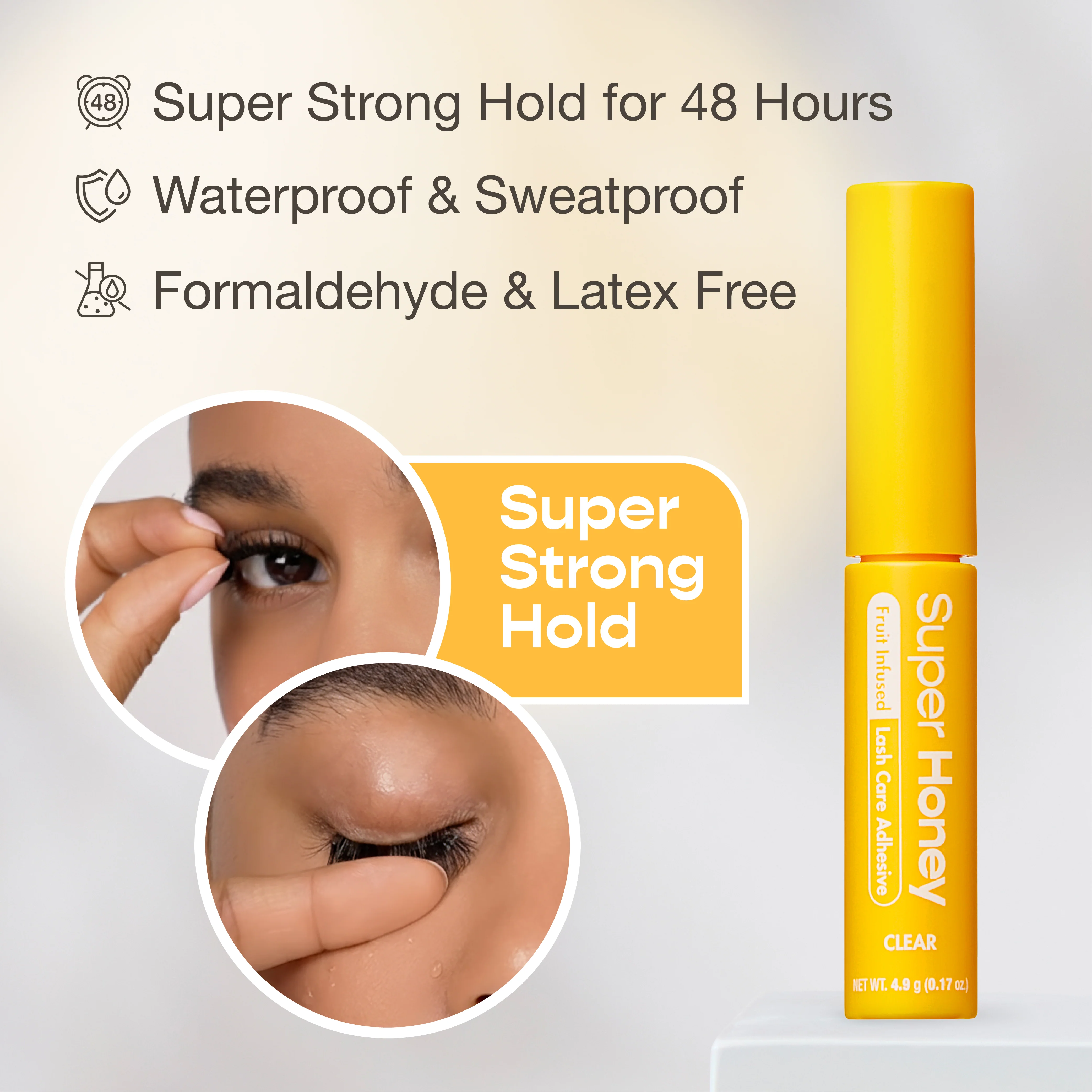 I-ENVY Fruit Infused Eyelash Adhesive – Long Lasting Brush-On Lash Glue - Image 3