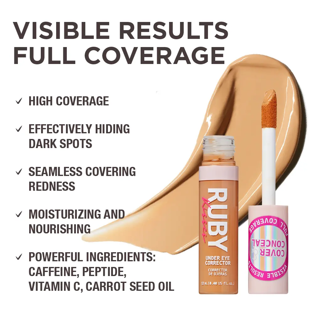 Ivy Beauty Full Coverage Under Eye Concealer for Dark Circles, Redness & Blemishes - Image 58