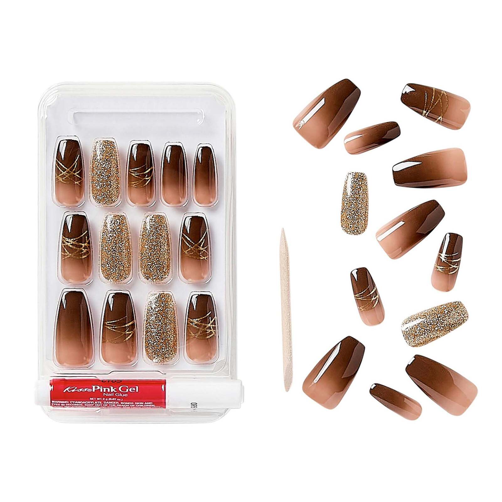 Gold Finger Gel Glam Design - Image 4