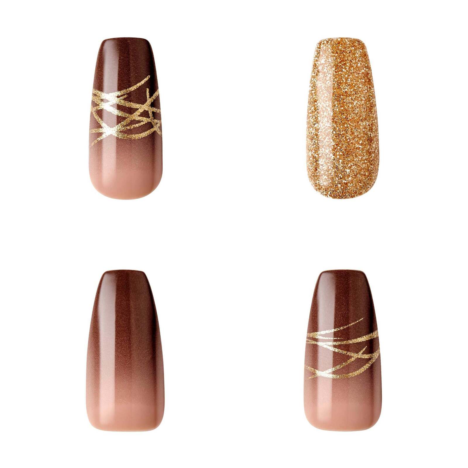 Gold Finger Gel Glam Design - Image 5