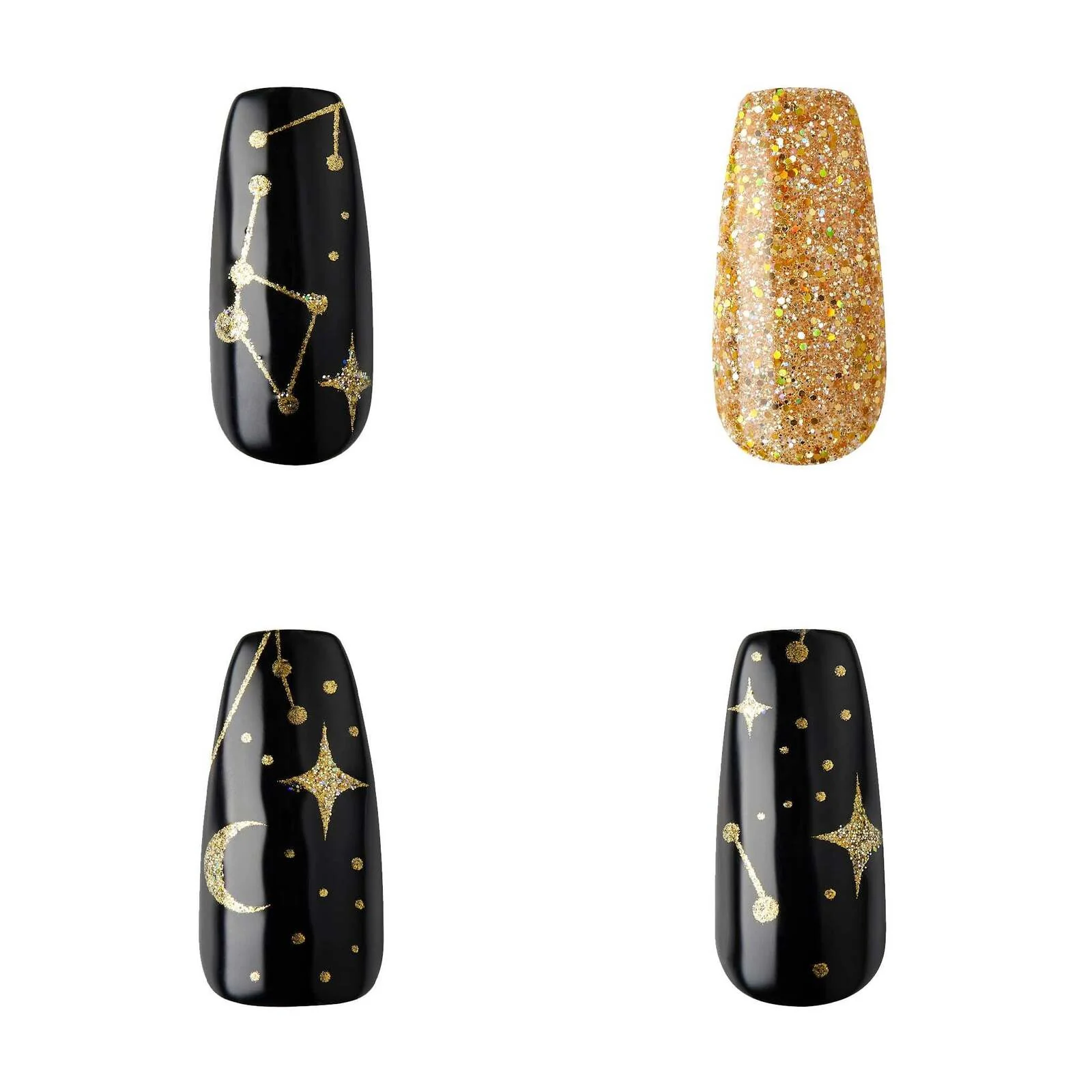 Gold Finger Gel Glam Design - Image 4