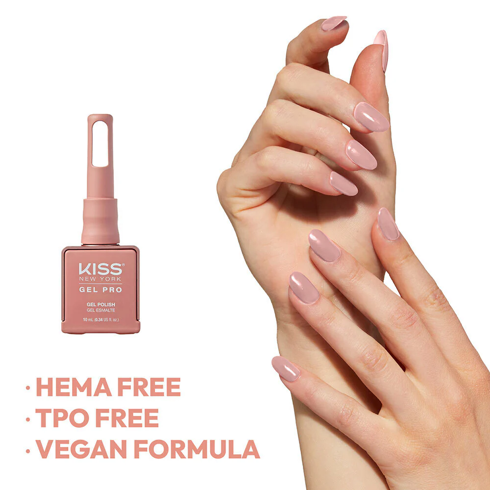 Kiss New York Gel Pro Nail Polish Core Colors - Eden Nude - Image 5