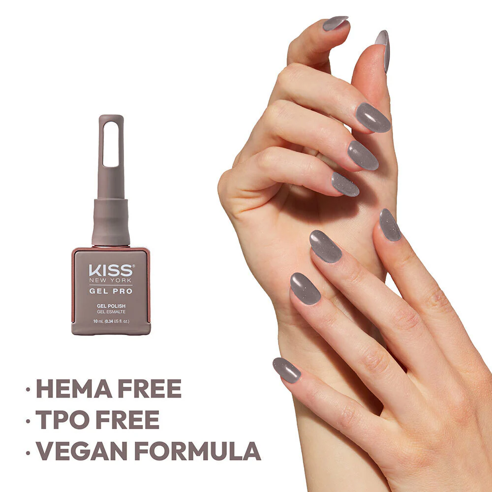 Kiss New York Gel Pro Nail Polish Core Colors - Gray Area - Image 5