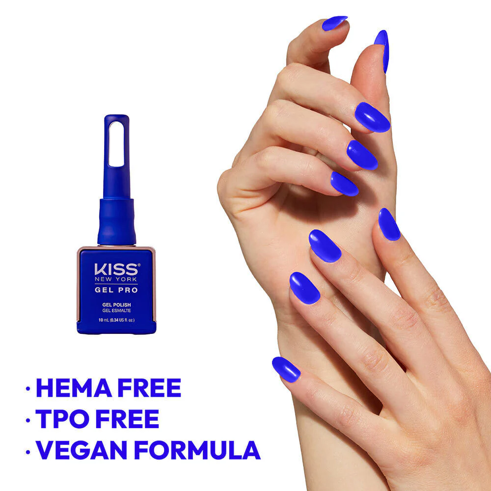 Kiss New York Gel Pro Nail Polish Core Colors - Just Blue - Image 5
