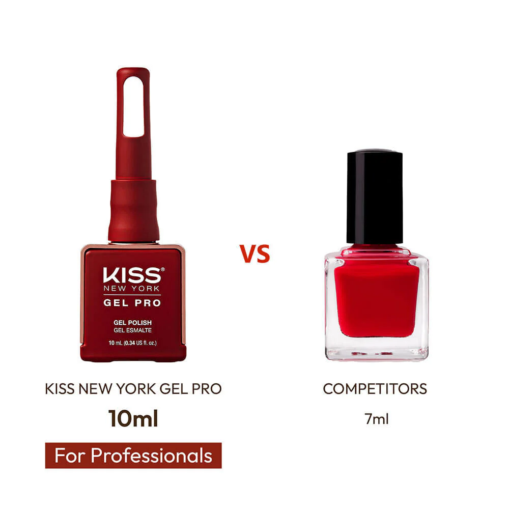 Kiss New York Gel Pro Nail Polish Core Colors - Merlot - Image 6
