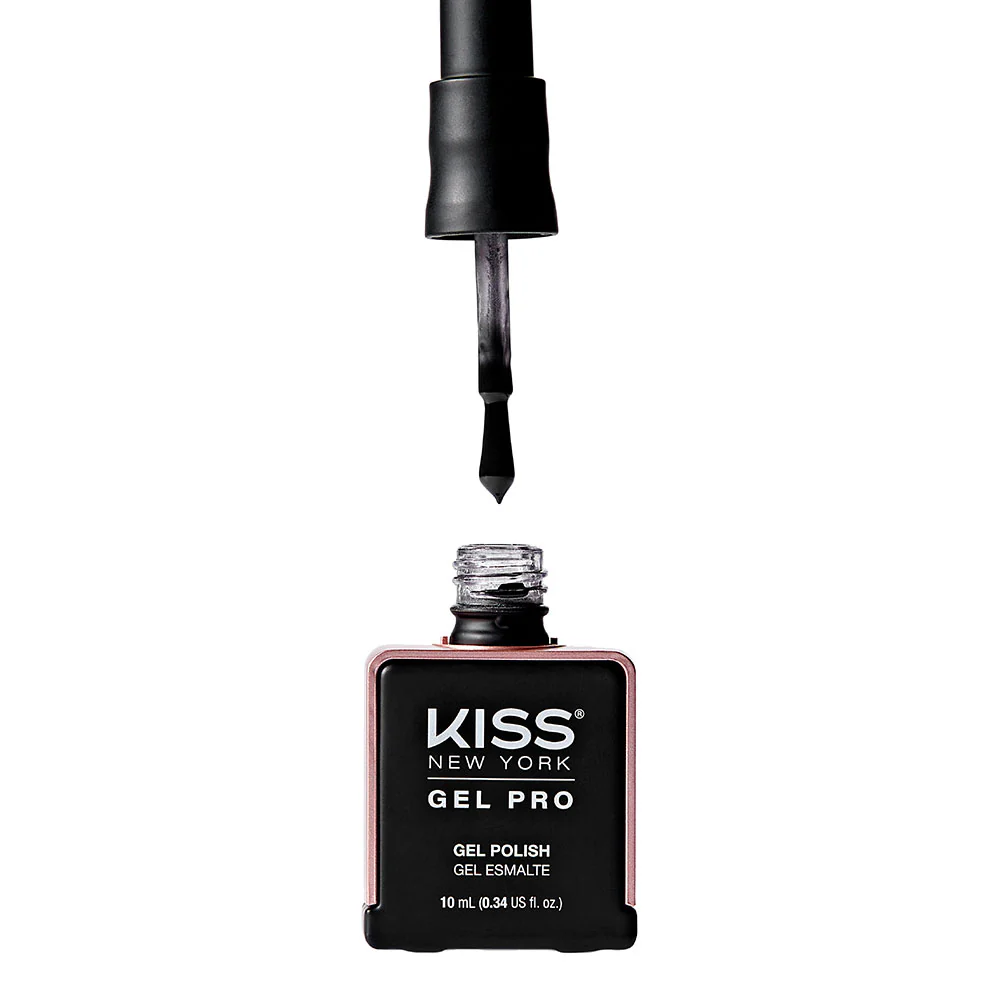 Kiss New York Gel Pro Nail Polish Core Colors - Paint It Black - Image 3