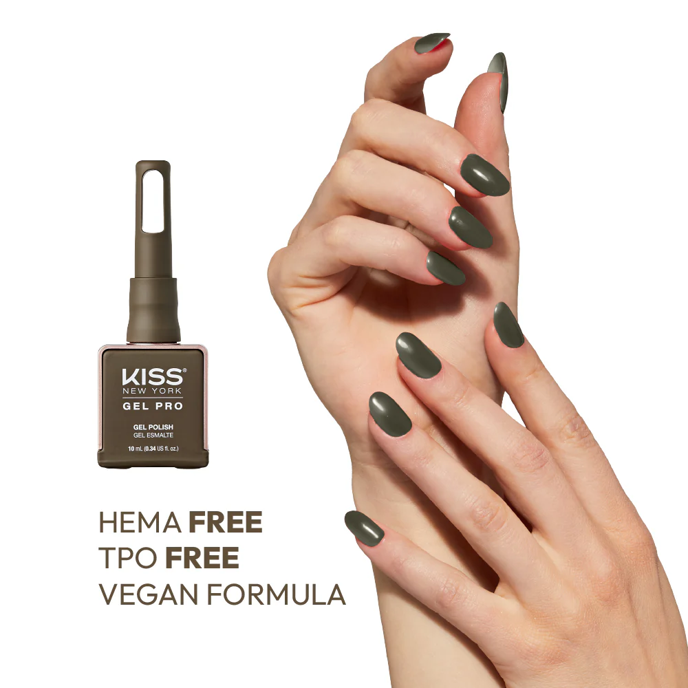 Kiss New York Gel Pro Nail Polish Core Colors - Pickled Olives - Image 2