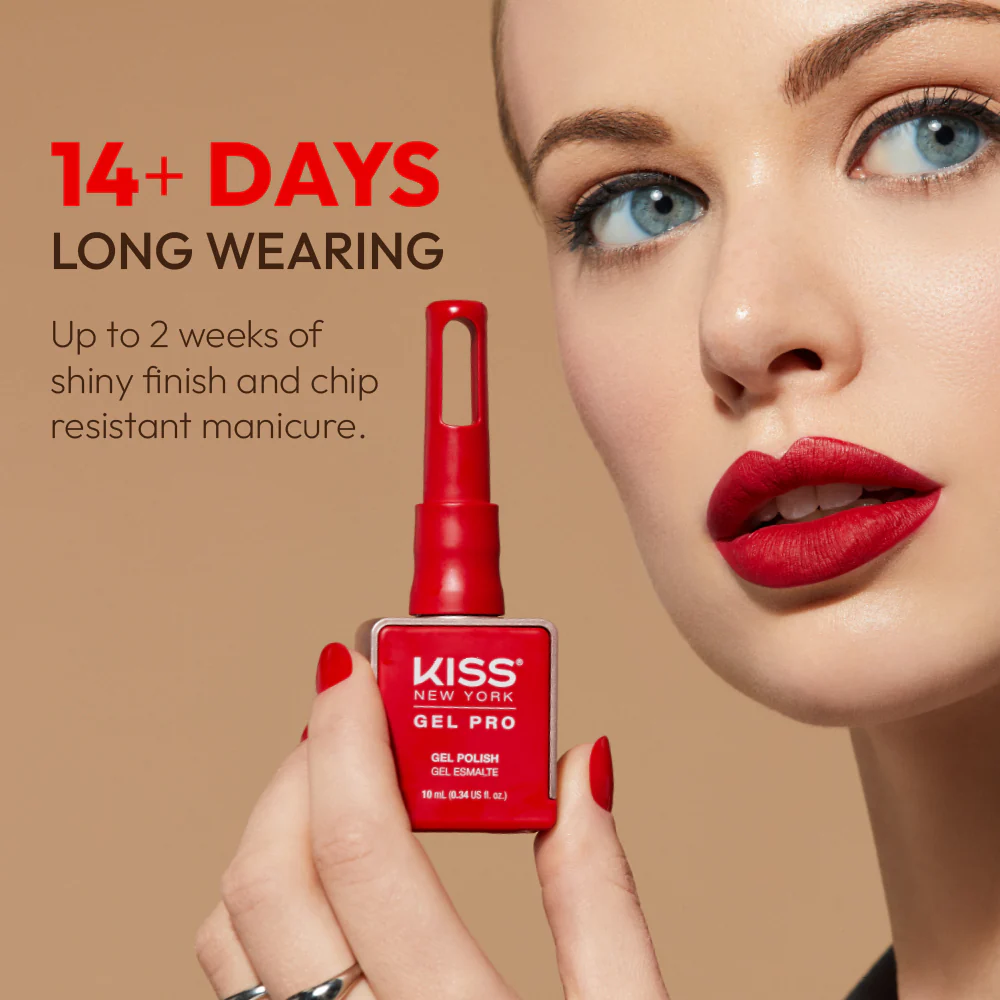 Kiss New York Gel Pro Nail Polish Core Colors - Rudolph's Nose - Image 3