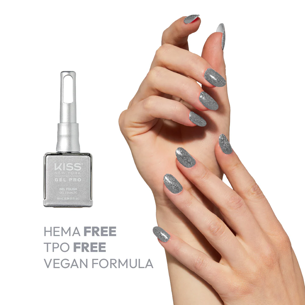 Kiss New York Gel Pro Nail Polish Core Colors - Silver Bells - Image 2