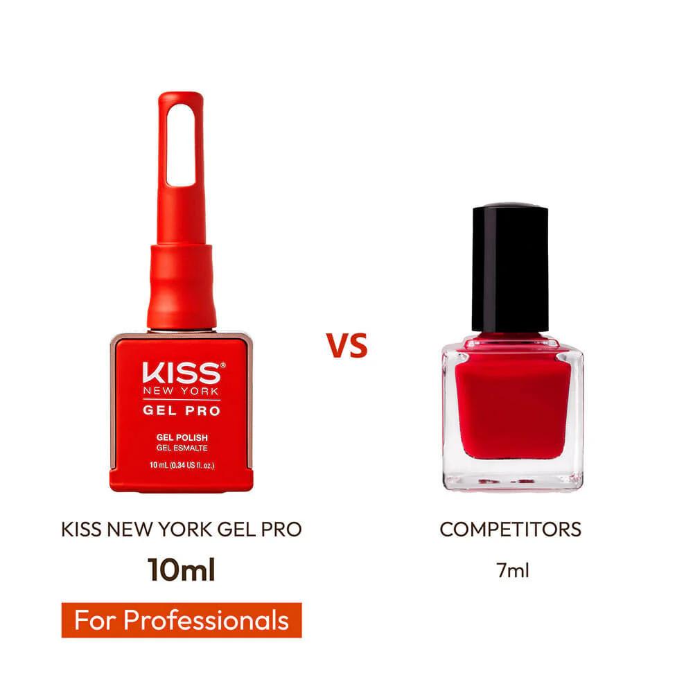 Kiss New York Gel Pro Nail Polish Core Colors - So Scarlet - Image 6