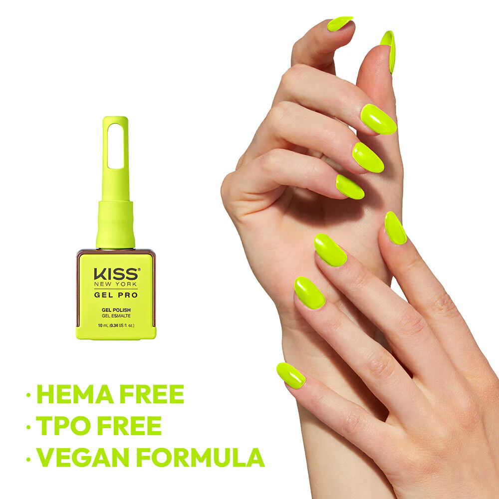 Kiss New York Gel Pro Nail Polish Summer Colors - Iconic Neon - Image 5