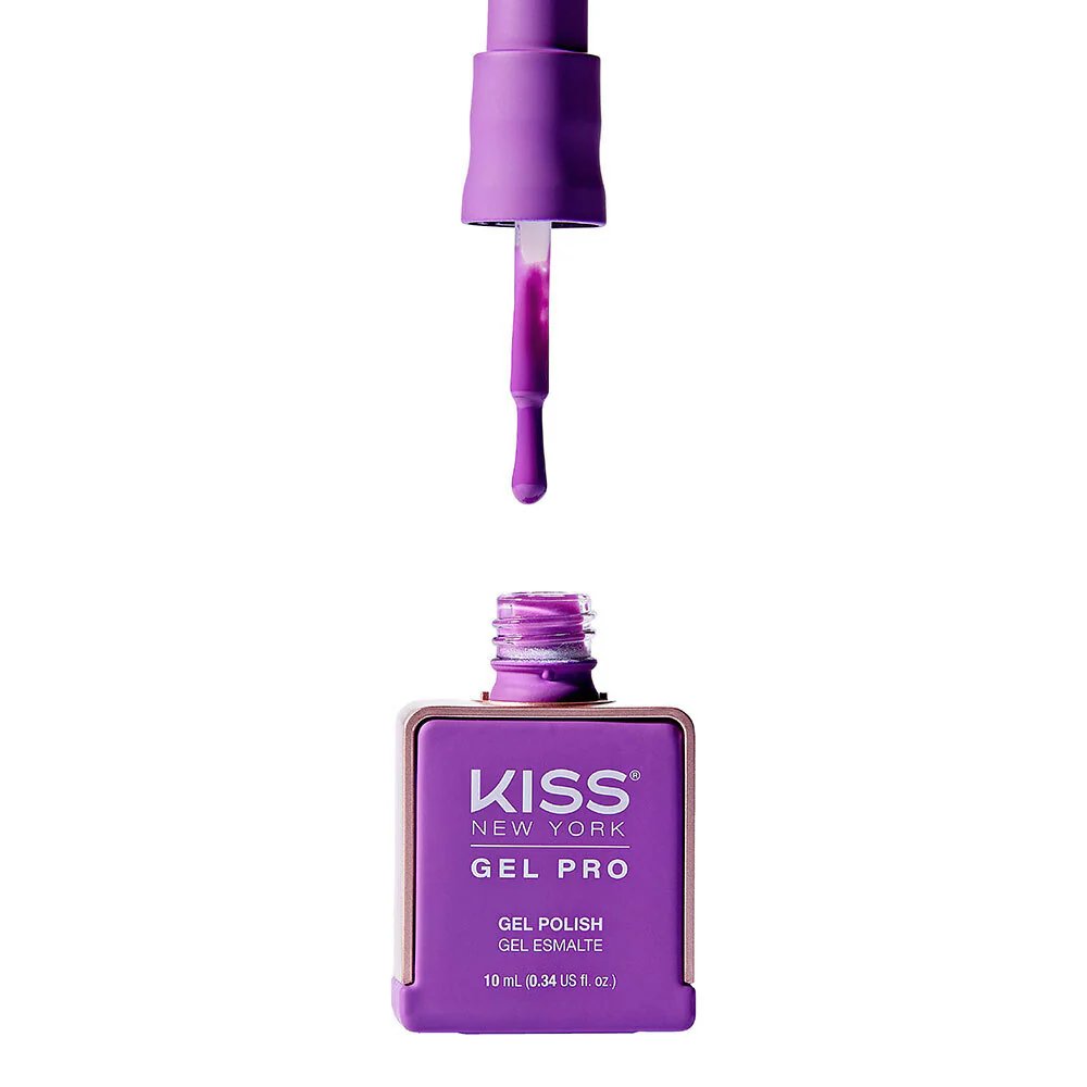 Kiss New York Gel Pro Nail Polish Summer Colors - Purple Rain - Image 3