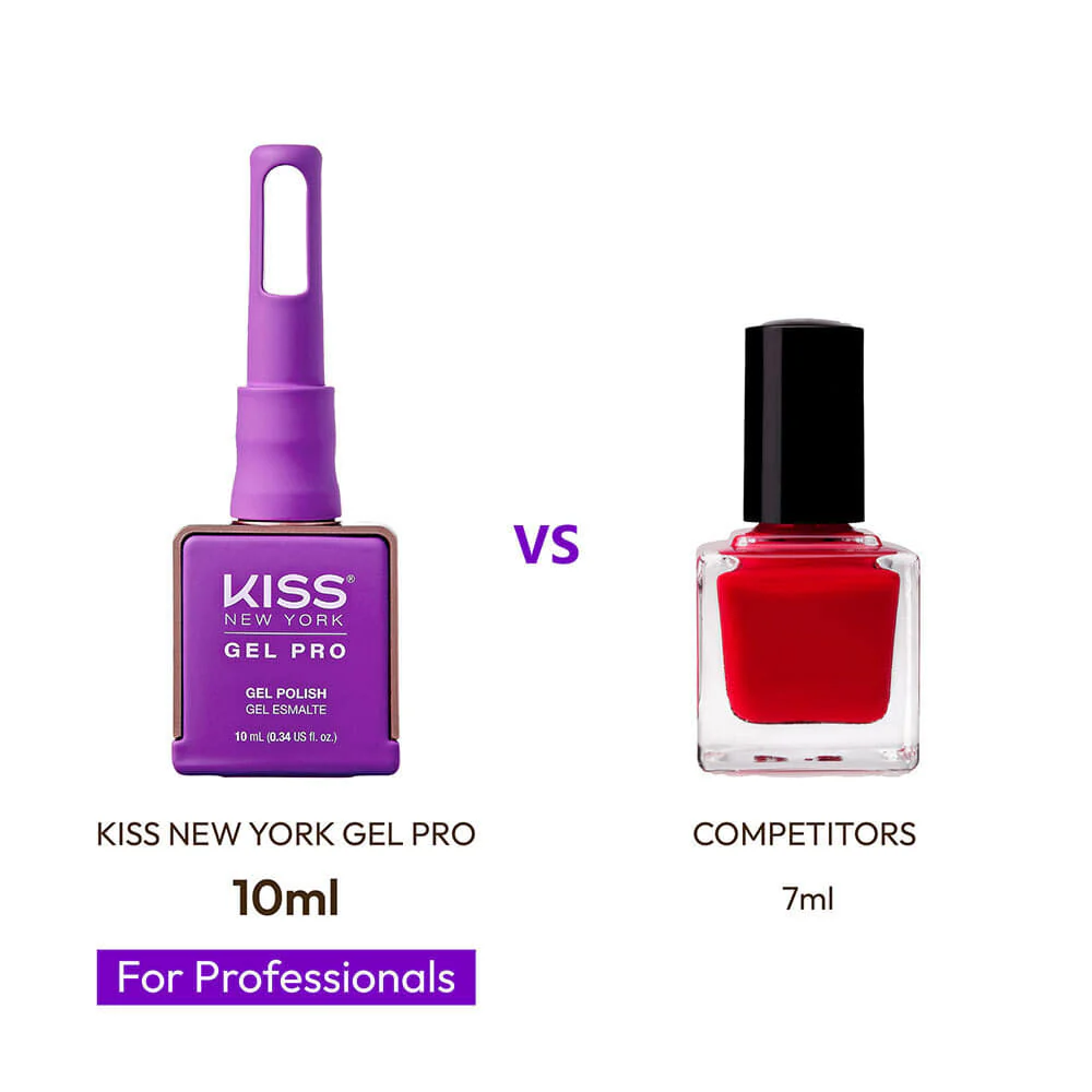 Kiss New York Gel Pro Nail Polish Summer Colors - Purple Rain - Image 6