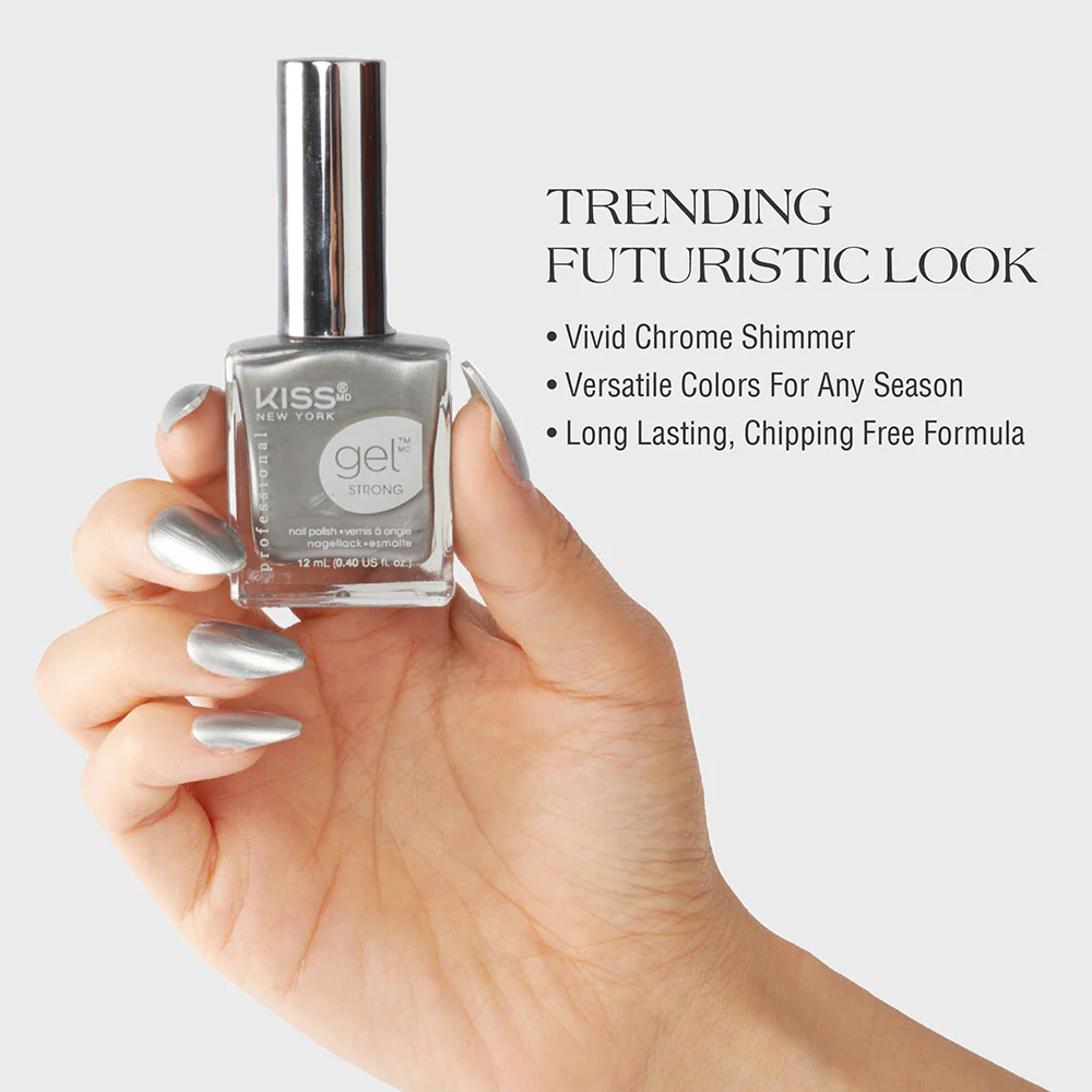 Kiss New York Gel Strong Nail Polish Go Chrome Edition - Image 12