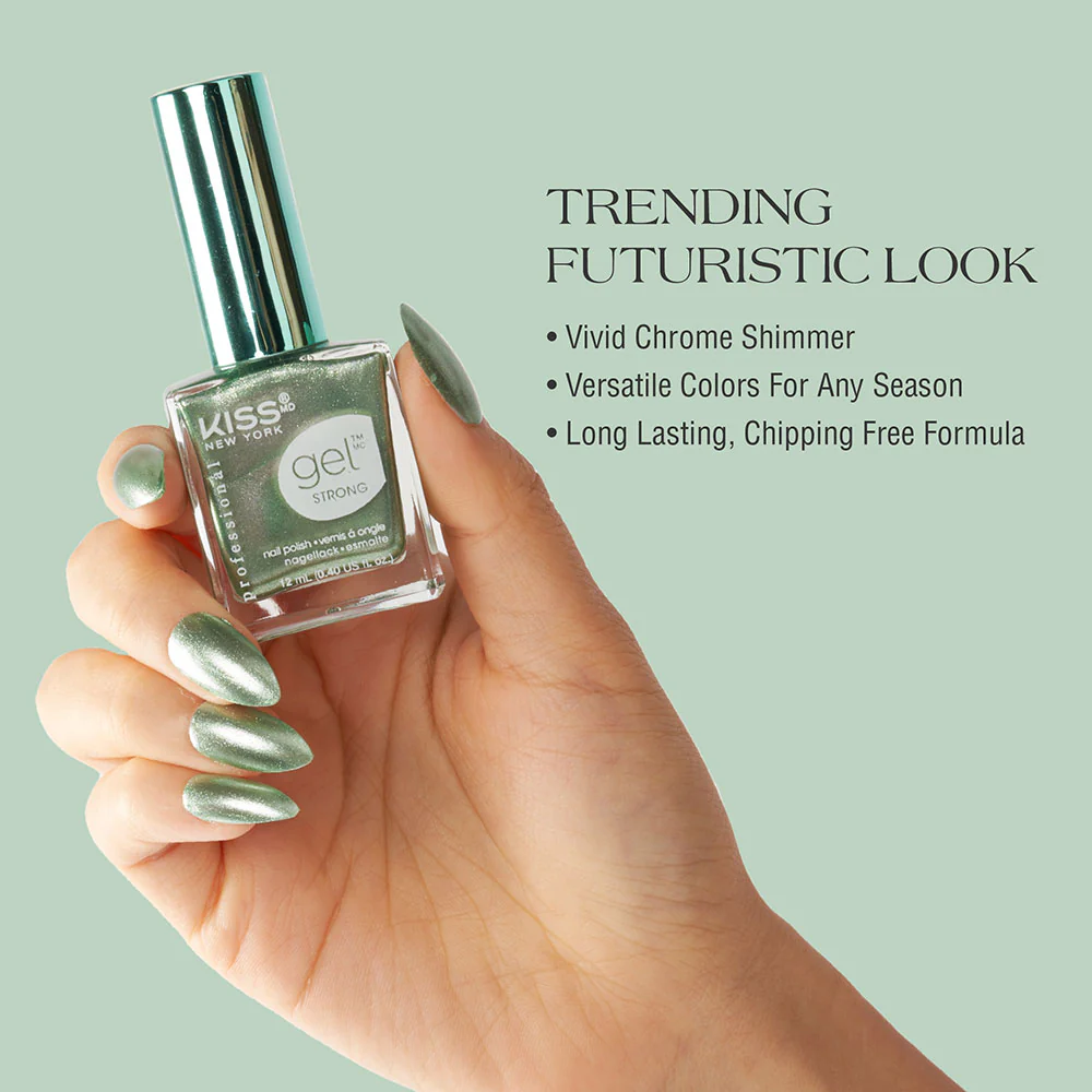 Kiss New York Gel Strong Nail Polish Go Chrome Edition - Image 13