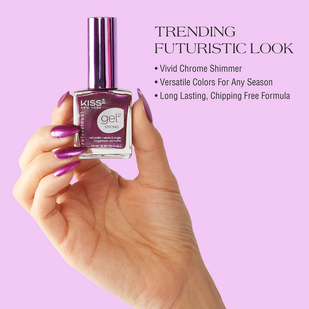 Kiss New York Gel Strong Nail Polish Go Chrome Edition - Image 15