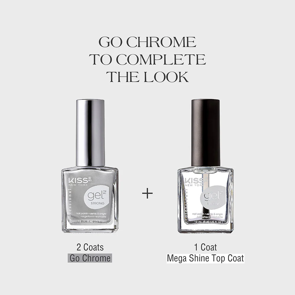 Kiss New York Gel Strong Nail Polish Go Chrome Edition - Image 17
