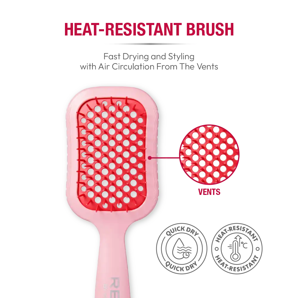 RED by KISS Gentle Wet & Dry Vent Heat-Resistant Brush - Image 17