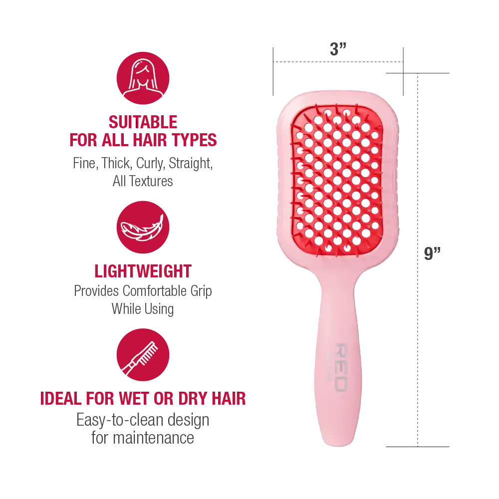 RED by KISS Gentle Wet & Dry Vent Heat-Resistant Brush - Image 18