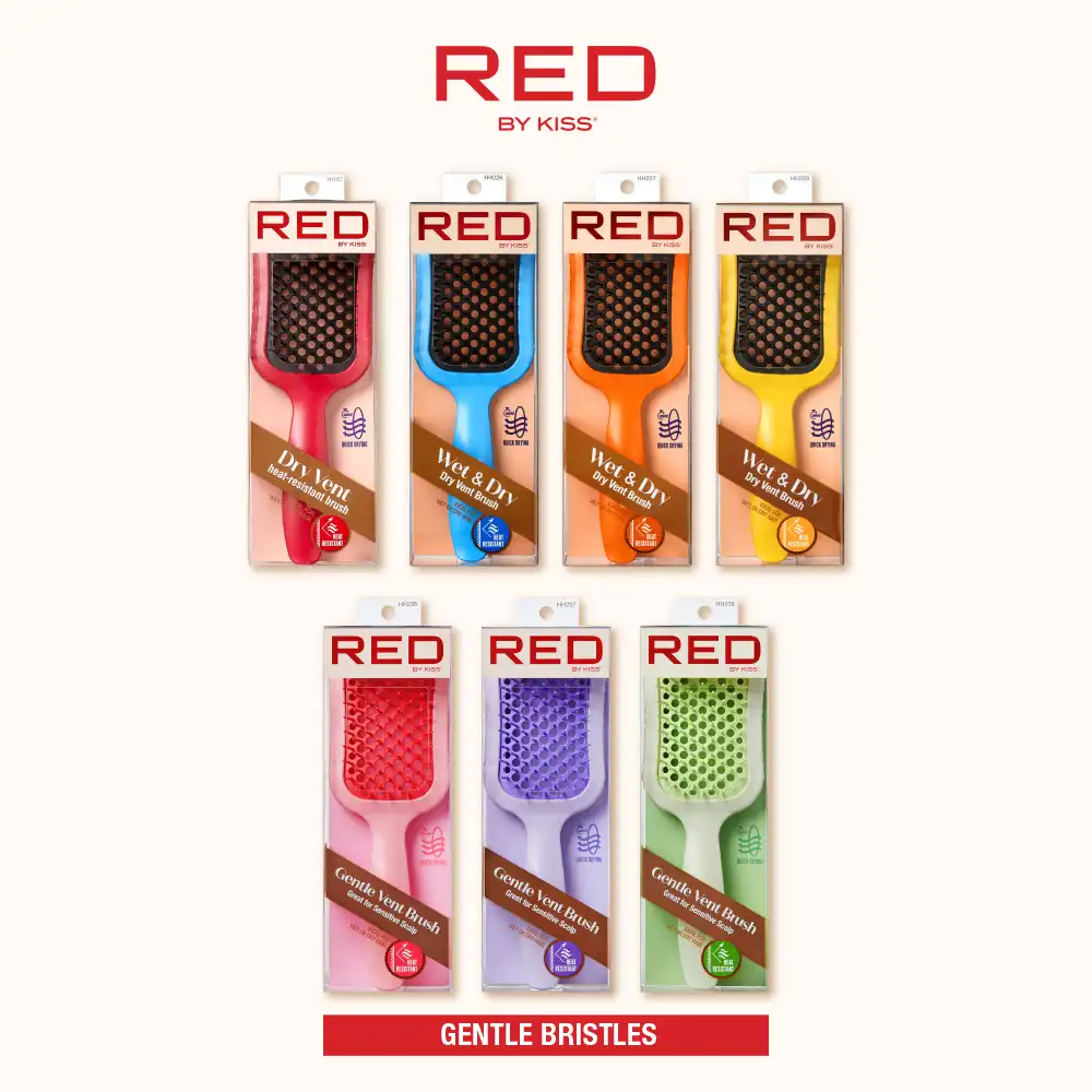 RED by KISS Gentle Wet & Dry Vent Heat-Resistant Brush - Image 20