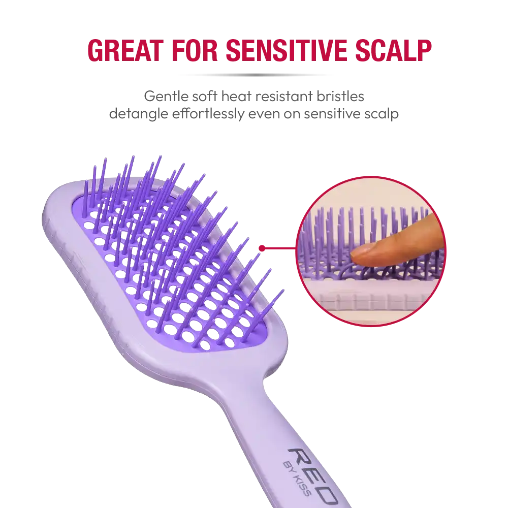 RED by KISS Gentle Wet & Dry Vent Heat-Resistant Brush - Image 4