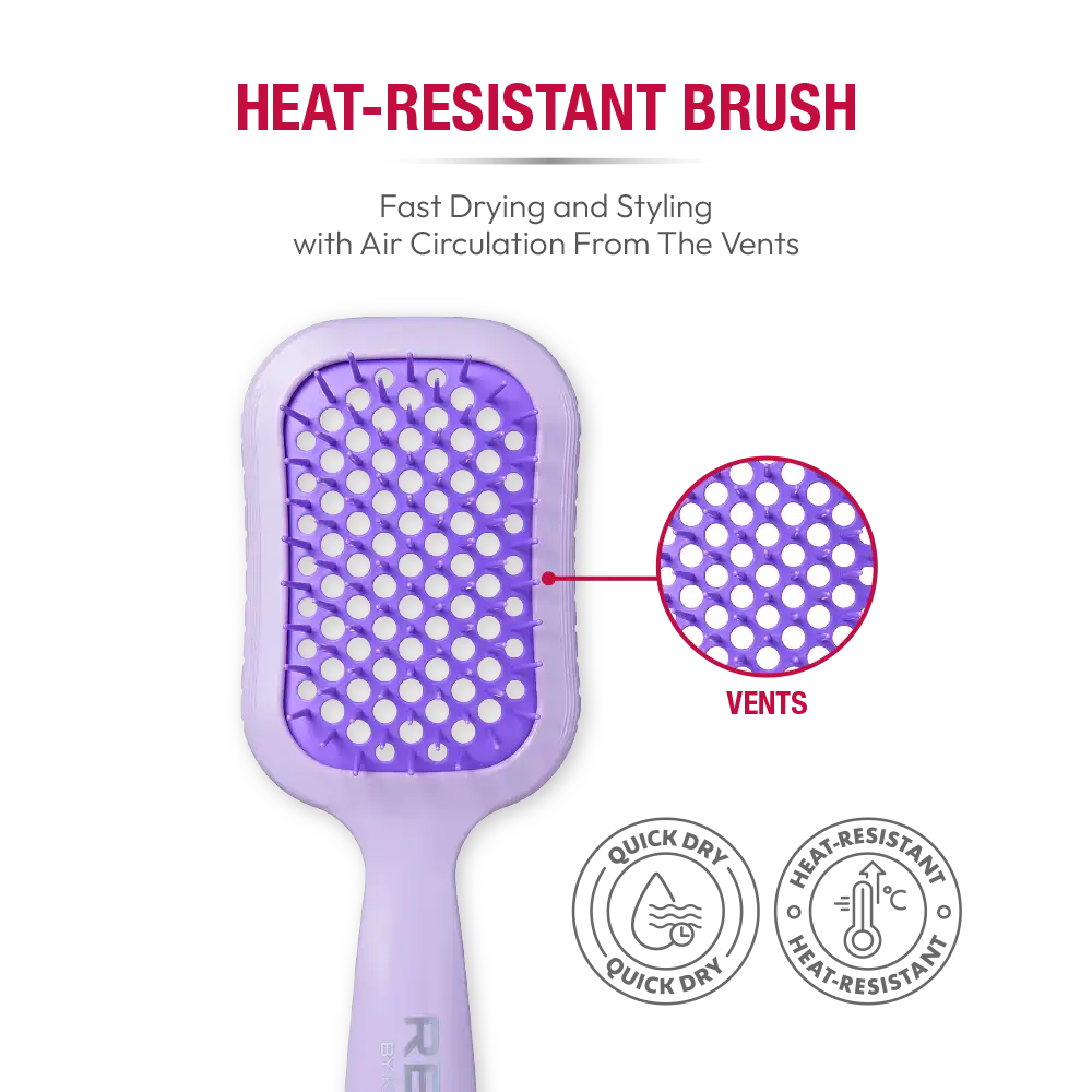 RED by KISS Gentle Wet & Dry Vent Heat-Resistant Brush - Image 6