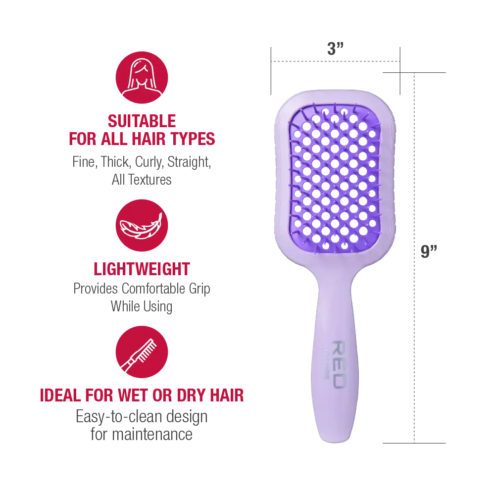 RED by KISS Gentle Wet & Dry Vent Heat-Resistant Brush - Image 8