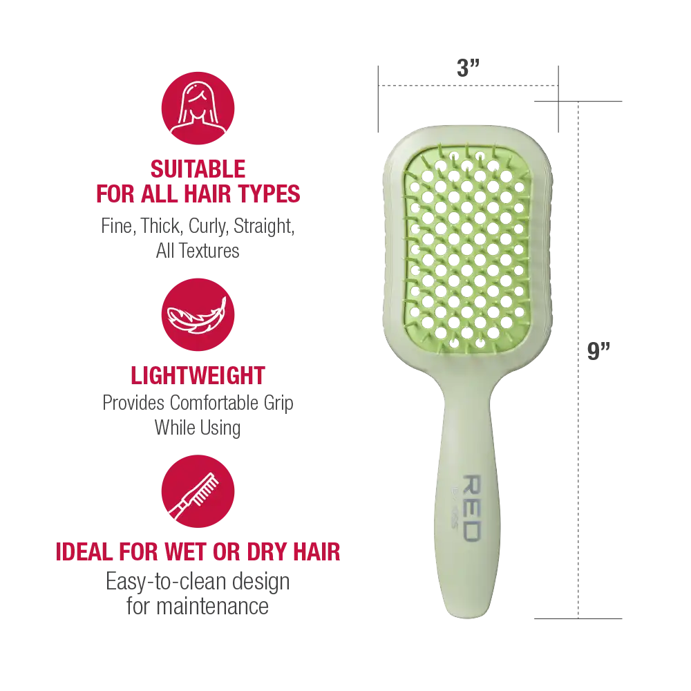 RED by KISS Gentle Wet & Dry Vent Heat-Resistant Brush - Image 9