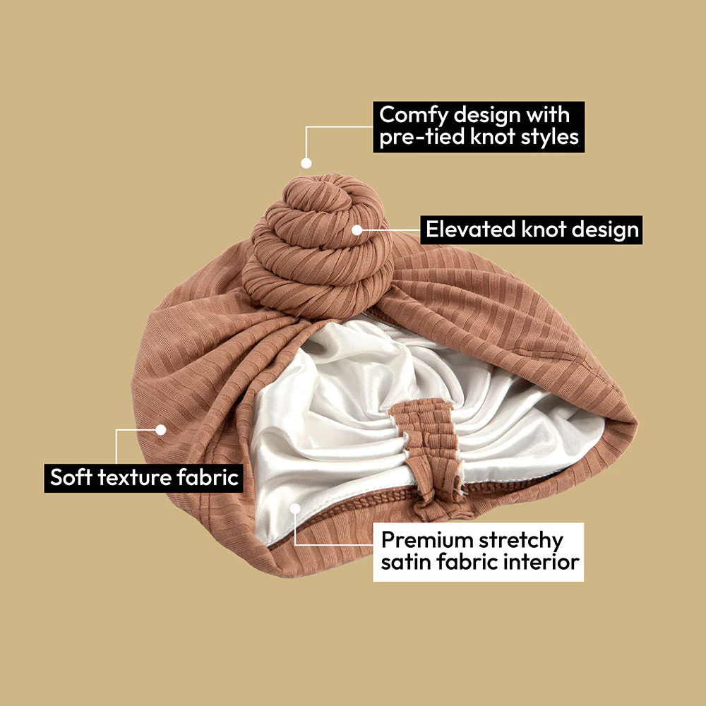 RED by KISS Glamour Premium Pre-Tied Top Knot Turban - Image 11