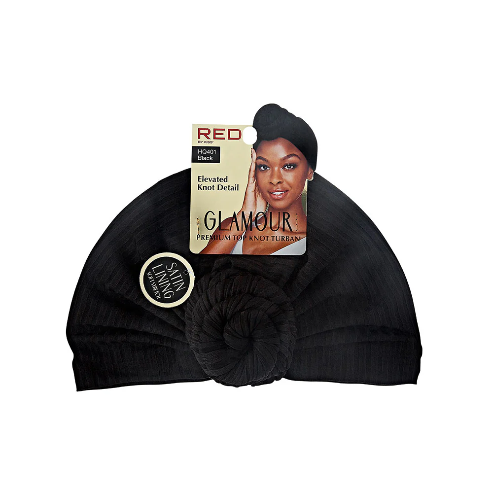 RED by KISS Glamour Premium Pre-Tied Top Knot Turban - Image 20