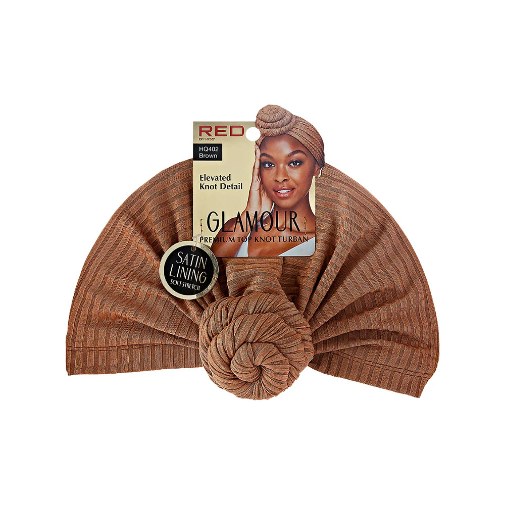 RED by KISS Glamour Premium Pre-Tied Top Knot Turban - Image 5