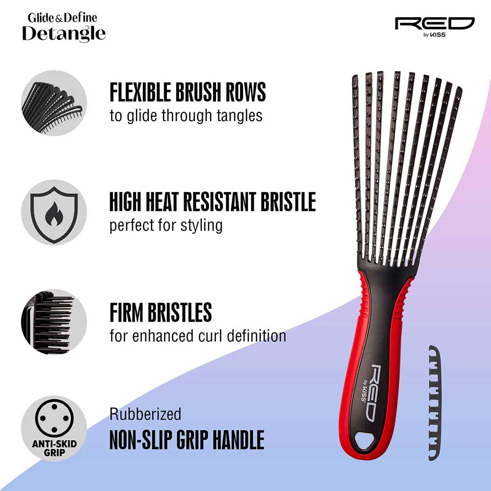 RED by KISS Glide & Define Detangle Brush - Image 10