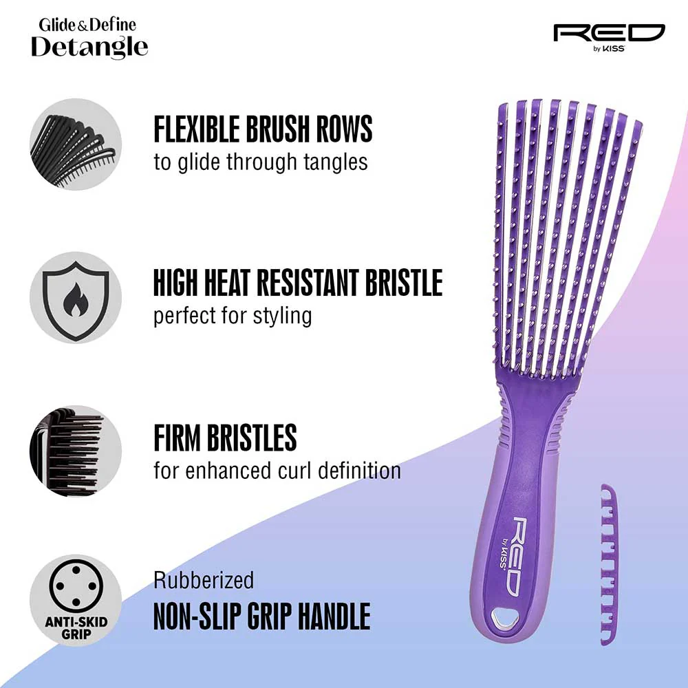 RED by KISS Glide & Define Detangle Brush - Image 11