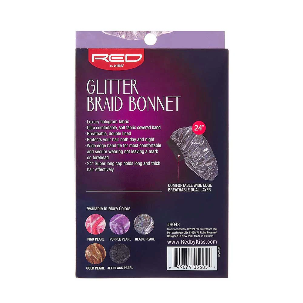 RED by KISS Glitter Braid Bonnet - Image 13
