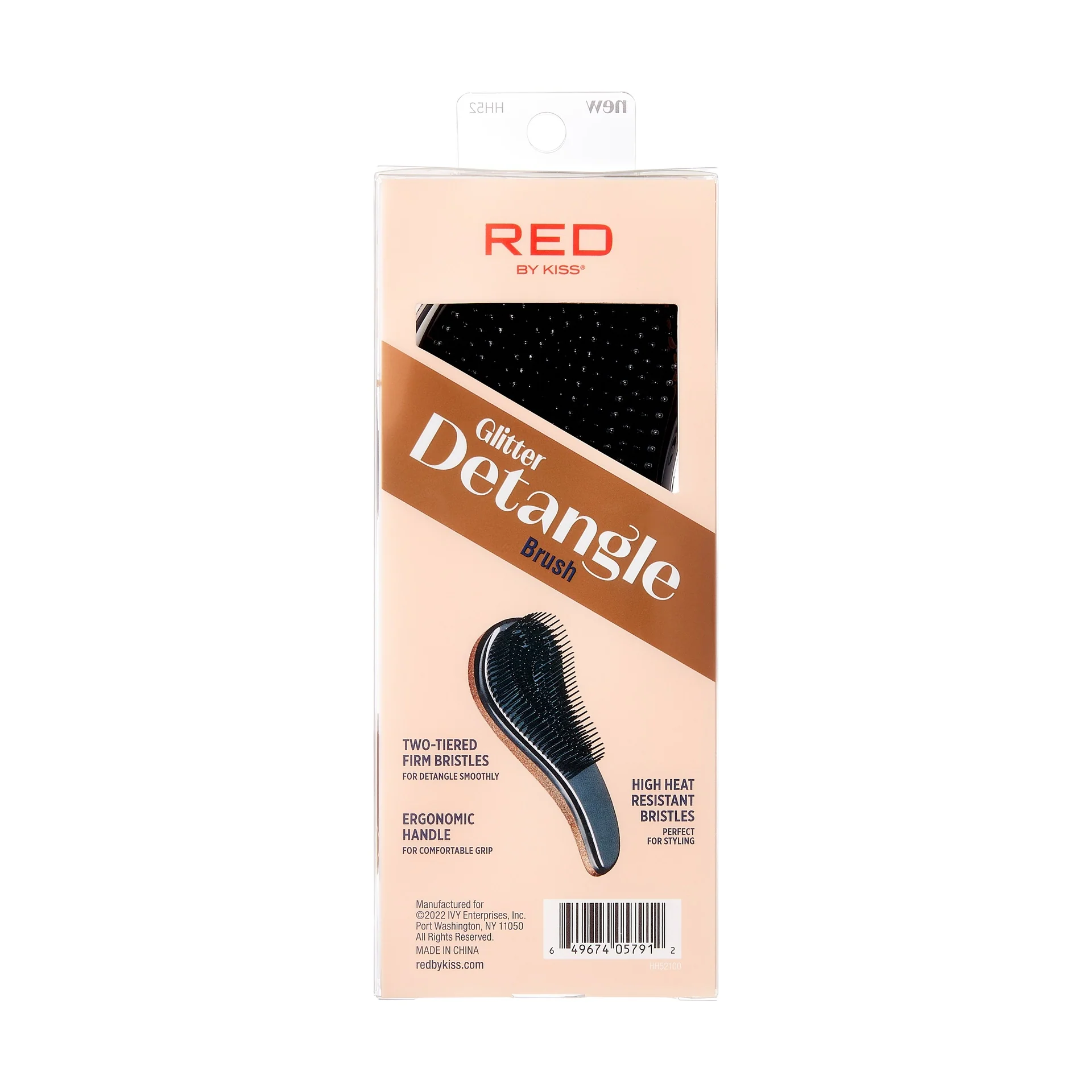 RED by KISS Glitter Detangle Brush - Image 3