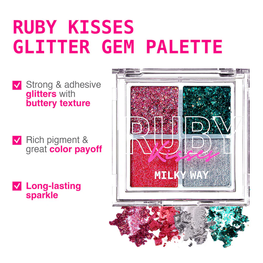 Ruby Kisses Glitter Gem Palette - Image 13