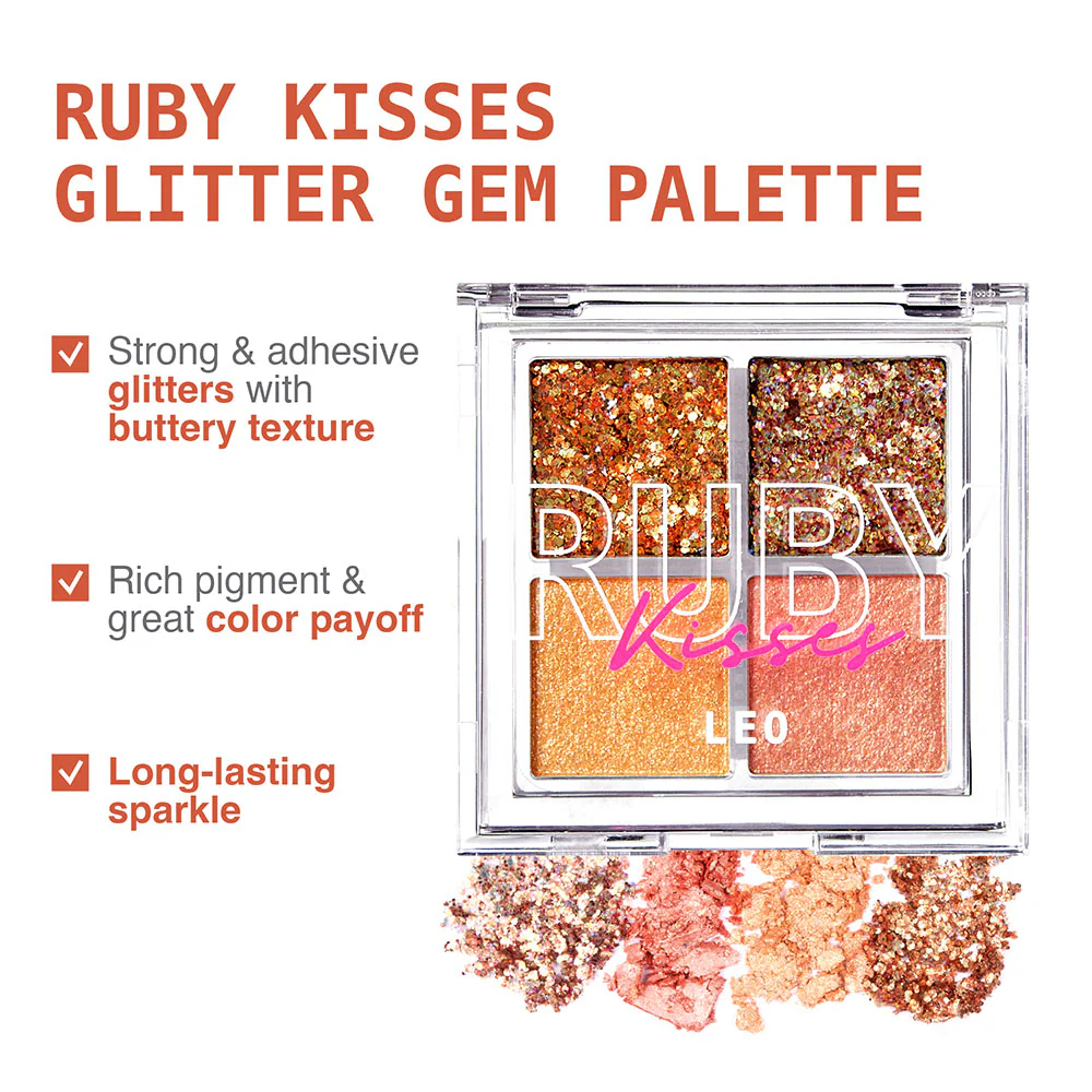 Ruby Kisses Glitter Gem Palette - Image 30