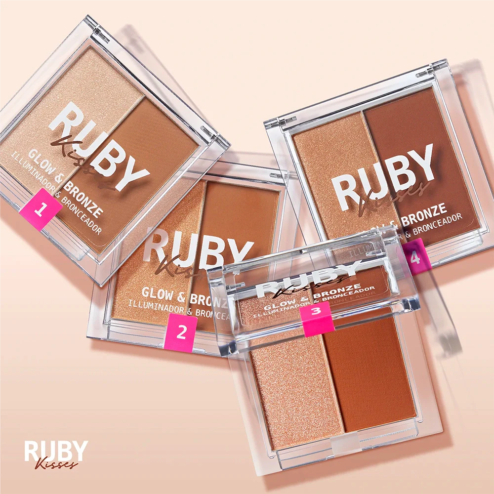Ruby Kisses Glow & Bronze Highlighter Bronzer Duo - Image 10