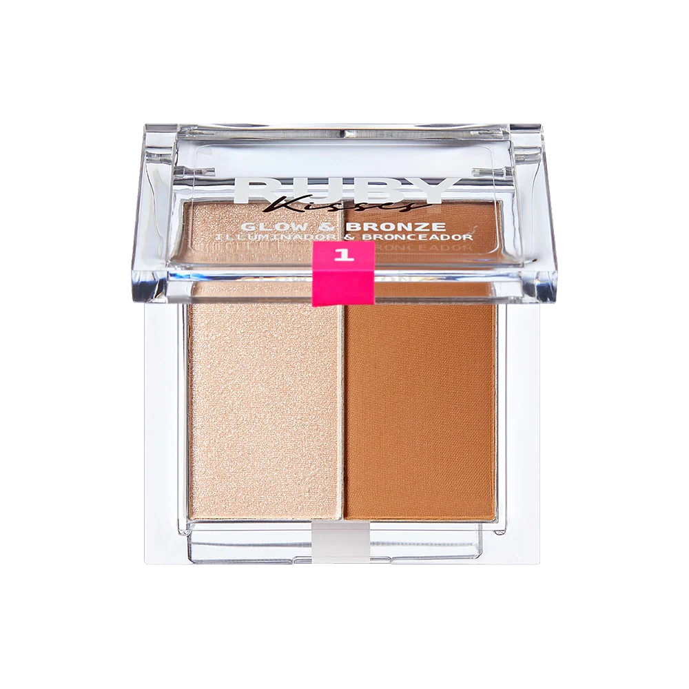 Ruby Kisses Glow & Bronze Highlighter Bronzer Duo - Image 21