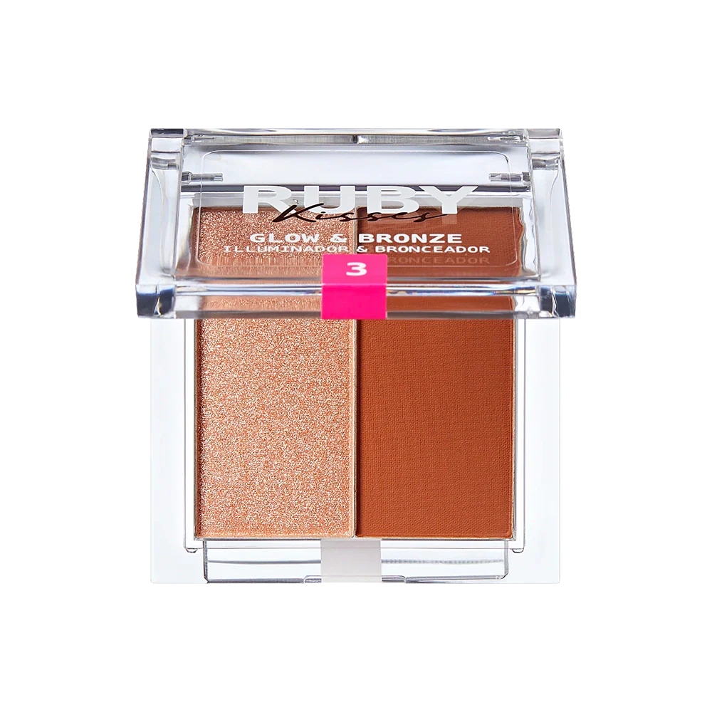 Ruby Kisses Glow & Bronze Highlighter Bronzer Duo - Image 23