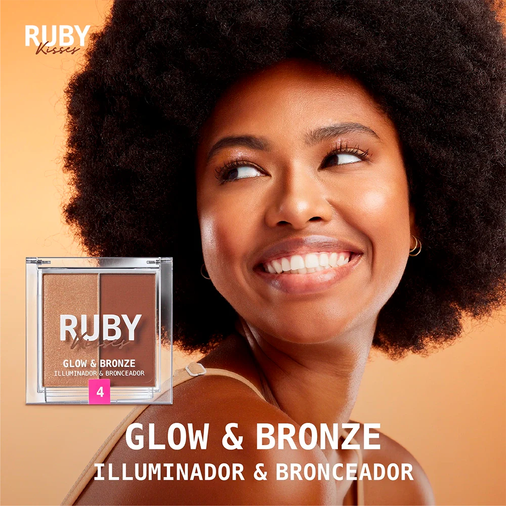 Ruby Kisses Glow & Bronze Highlighter Bronzer Duo - Image 8