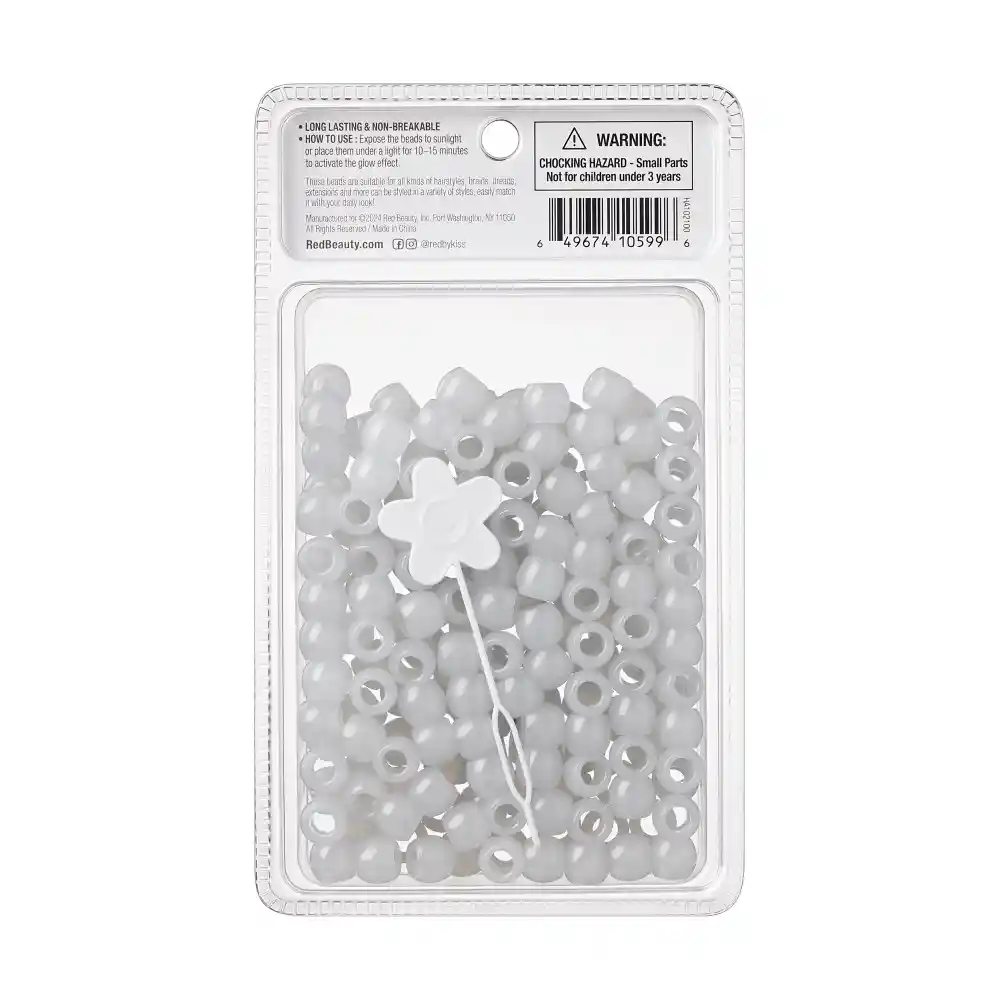 RED by KISS Glow In The Dark Hair Beads - Image 100