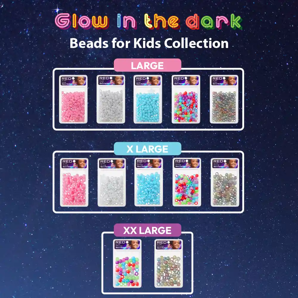 RED by KISS Glow In The Dark Hair Beads - Image 107