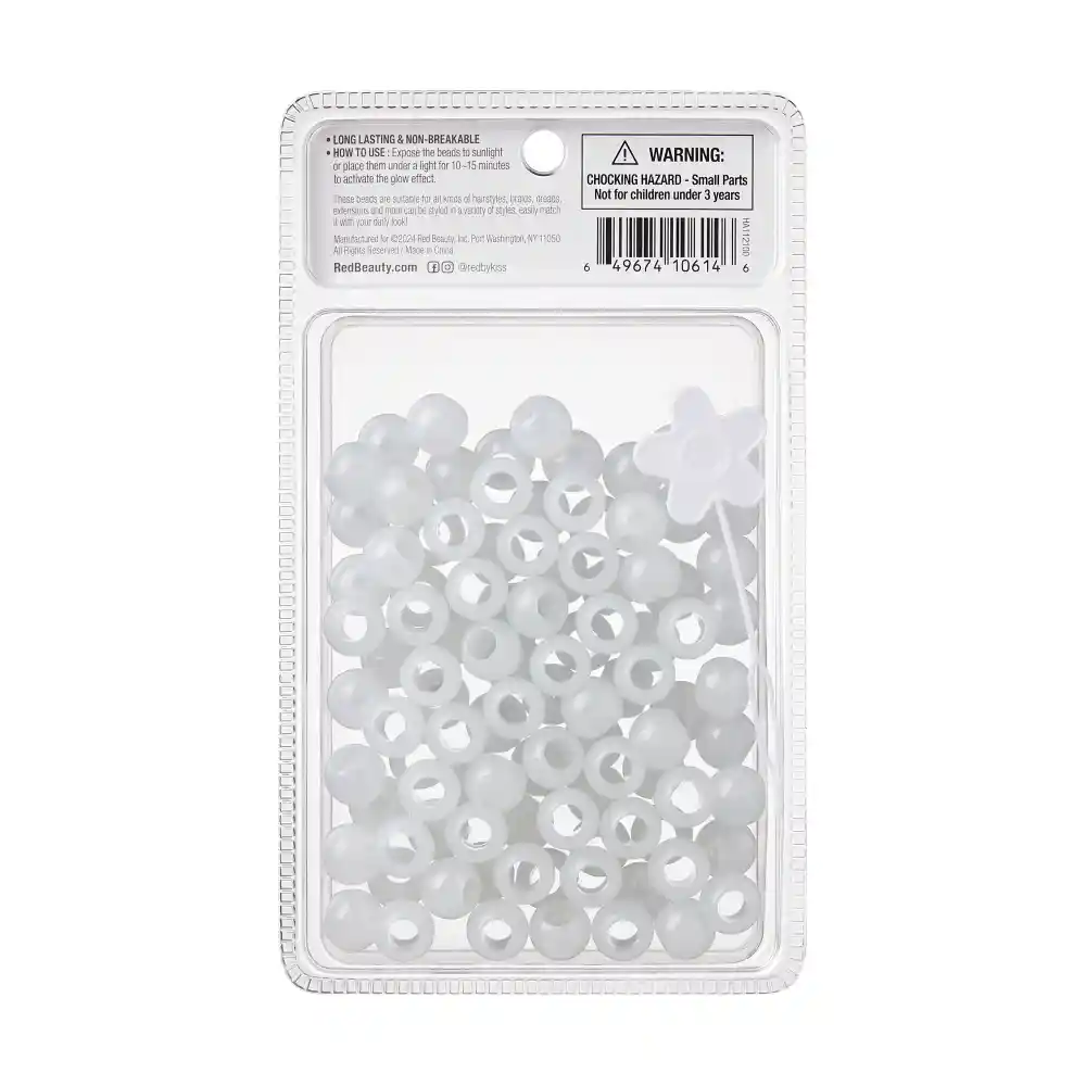 RED by KISS Glow In The Dark Hair Beads - Image 108