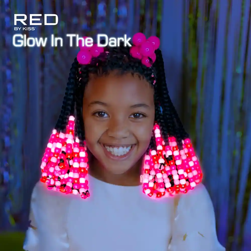 RED by KISS Glow In The Dark Hair Beads - Image 11