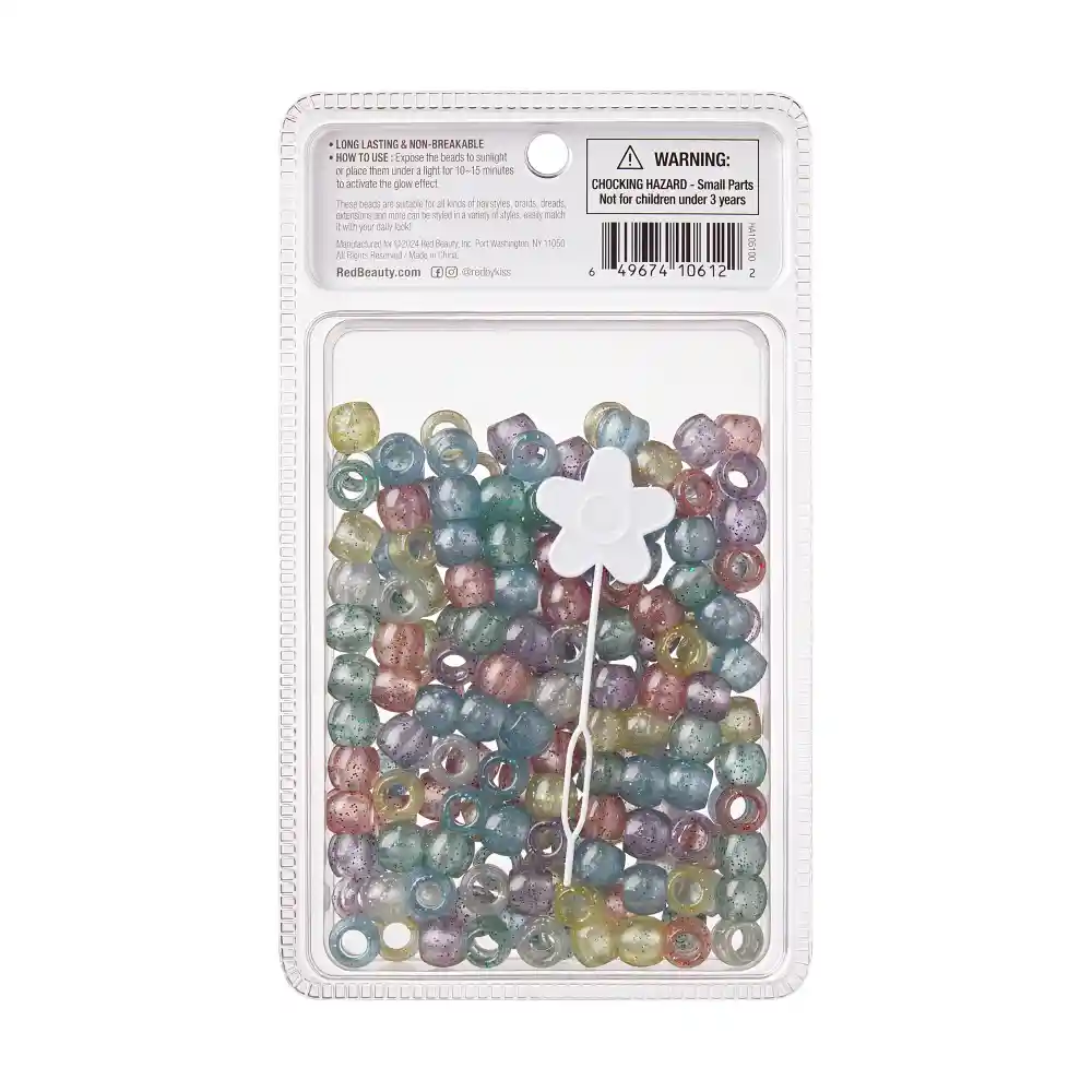 RED by KISS Glow In The Dark Hair Beads - Image 37